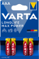 Preview: Varta LONGLIFE Max POWER Alkaline 4703-LR03-AAA-Micro - 4er Blister