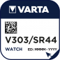 Preview: VARTA V303 Silberoxid Uhrenbatterie 1er Miniblister