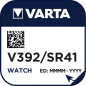 Preview: VARTA 392 Silberoxid Uhrenbatterie 1er Miniblister