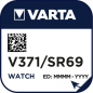 Preview: VARTA V371 Silberoxid Uhrenbatterie 1er Miniblister