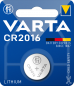 Preview: Varta Lithium Knopfzelle CR 2016 3V - 1er Blister