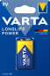 Preview: Varta Longlife Power Alkaline 4922 6LR61 9V E Block 4922 Blister 1