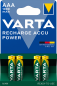 Preview: Varta Accu Rechargeable AAA NiMH 1000 mAh R2U 4er Blister