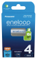 Preview: Panasonic Eneloop AAA Micro 800 maH Ready to Use Blister 4