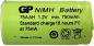 Preview: GP 2/3 AA Flattop industrial battery GP75AAH 1.2V - 750 mAh - NiMH