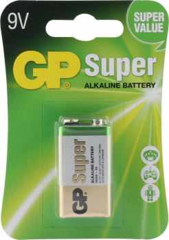 GP Super Alkaline 6LR61-E522-9V-E-Block - 1er Blister