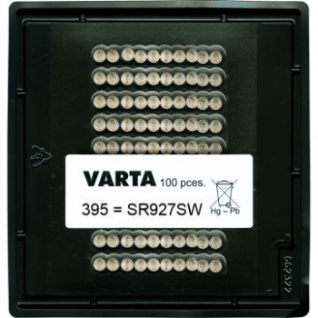 VARTA V395 Silberoxid Uhrenbatterie 100er Bulk