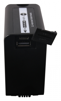 VTPro Premium Akku f. Panasonic AG-VBR89G mit USB-Port USB-C / USB sowie zusätzlichem PD-Ladegerät