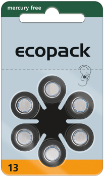 Varta Hörgerätebatterie Ecopack 13 - 6er Blister