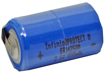 Lithium Batterie ER14250M 3,6V mit Kabel und Spezialstecker InfinioO Protect M