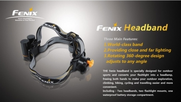 Fenix Headband - Stirnband für Fenix LD und PD Taschenlampen