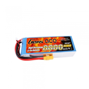Grepow 8000mAh 18.5V 25C 5S1P Lipo battery with XT90 connector