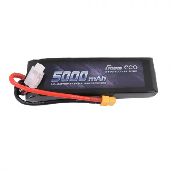 Grepow 5000mAh 11.1V 50C 3S1P Short Lipo with XT60 connector