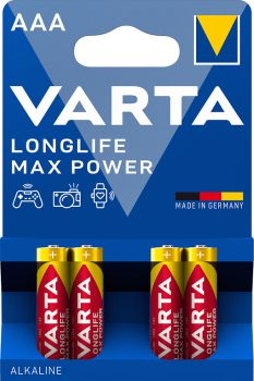 Varta LONGLIFE Max POWER Alkaline 4703-LR03-AAA-Micro - Blister 4
