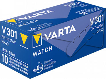 VARTA V301 Silberoxid Uhrenbatterie 1er Miniblister