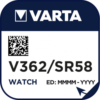 VARTA V362 Silberoxid Uhrenbatterie 1er Miniblister