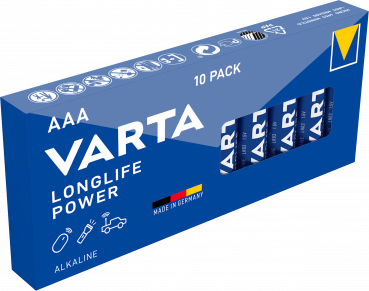 Varta High Energy Alkaline 4903 LR03 AAA Micro Pack of 10