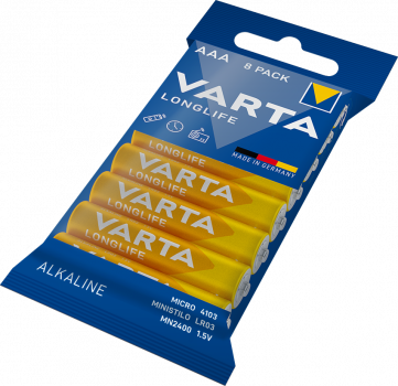 Varta Longlife Extra Alkaline 4103-LR03-AAA-Micro - 8er Pack