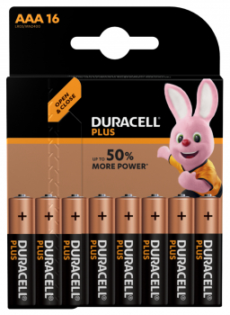 Duracell Plus LR3 AAA Micro MN2400 - 16er Blister