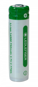 Led Lenser Zubehör 14500 Li-Ion Akku rechargeable battery 750 mAh