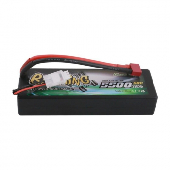 Grepow 5500mAh 2S 7.4V 50C HardCase RC 10# car Lipo battery pack with T-plug