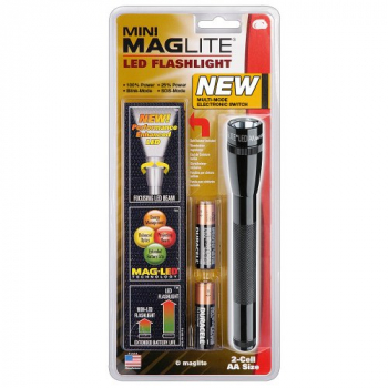 Maglite SP2201HG Multimode Mini LED 2 AA inkl. 2 x AA black - 1e