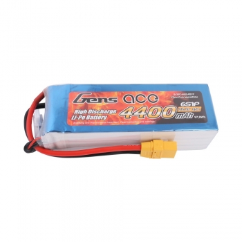 Grepow 4400mAh 22.2V 35C 6S1P Lipo battery with XT90 connector