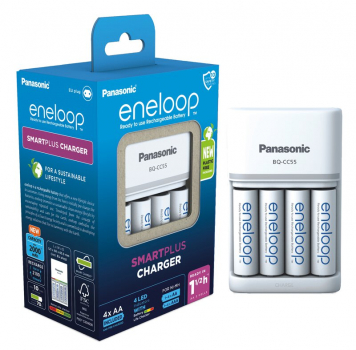 Panasonic Eneloop Quick Charger BQ-CC55E incl. 4x AA 2000 mAh T