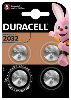 Duracell Lithium Knopfzelle CR 2032 3V 4er Blister