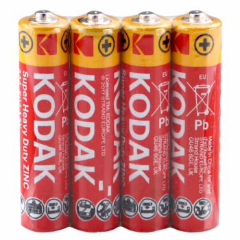 Kodak Extra Heavy Duty RED R03-AAA-Micro 4er Folienpack K3AHZ-S4 Zink-Chloride