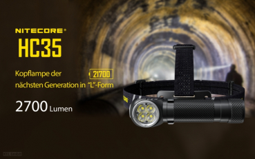 Nitecore Pro Headlight HC35 inkl. NL2740HP - 2700 Lumens