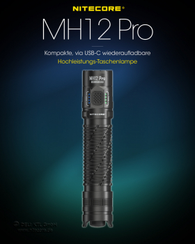 Nitecore Flashlight MH12 Pro - 3300 lumens, UHi 40 LED