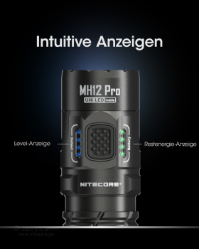 Nitecore Taschenlampe MH12 Pro - 3300 Lumen, UHi 40 LED