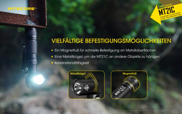 Nitecore Pro Flashlight MT21C - 1000 Lumens