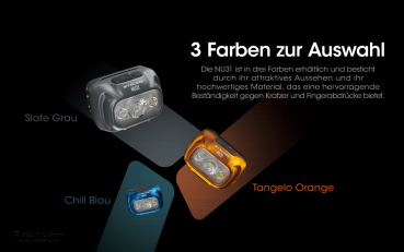 Nitecore Pro Headlight NU31 blue - 550 lumens