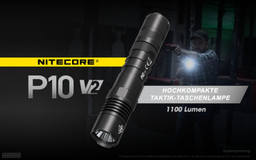Nitecore Pro Flashlight P10 V2.0 - 1100 Lumens