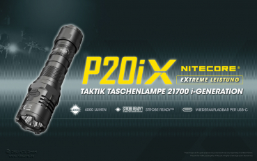 Nitecore Pro Taschenlampe P20iX - 4000 Lumen