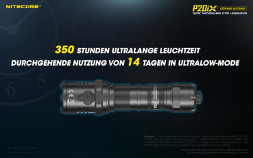 Nitecore Pro Taschenlampe P20iX - 4000 Lumen