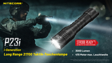 Nitecore Pro Flashlight P23i - 3000 Lumens