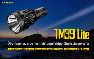 Nitecore Pro Flashlight TM39 Lite - 5200 Lumens