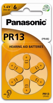 Panasonic Hörgerätebatterie Zincair PR13 - 6er Blister