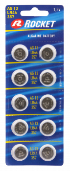 Rocket Alkaline AG13-LR44-LR1154-357 - 10er Blister