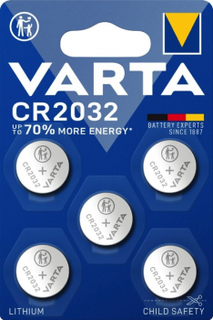 Varta Lithium Knopfzelle CR 2032 3V - 5er Blister