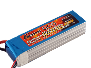 Grepow 5000mAh 14.8V 45C 4S1P Heli Lipo Batterie mit EC5-Stecker
