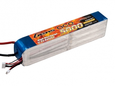 Grepow 5000mAh 60 / 120C 44.4V 12S1P Lipo battery with EC5 connector