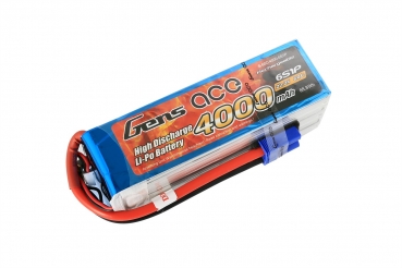 Grepow 4000mAh 22.2V 60C 6S1P Lipo battery with EC5 connector