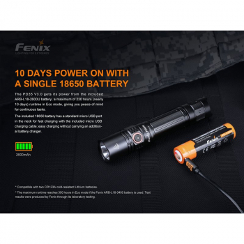 Fenix PD35 V3.0 LED Taschenlampe 1700 Lumen