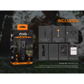 Fenix ​​Tactical PD36 TAC LED - 3000 lumens incl. battery