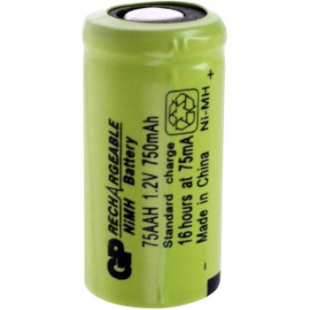 GP 2/3 AA Flattop industrial battery GP75AAH 1.2V - 750 mAh - NiMH