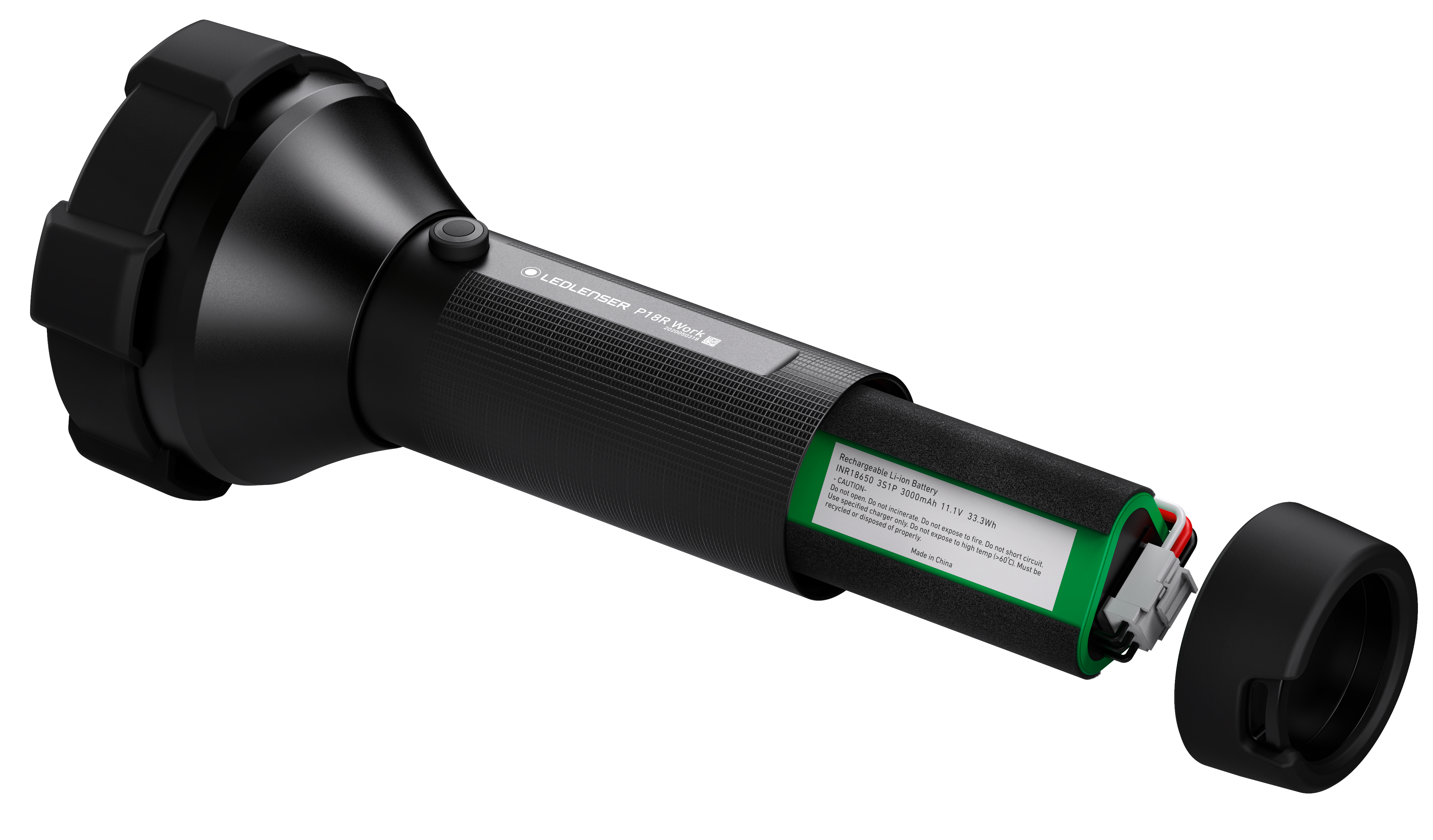 ru Tilskynde Vuggeviser VOLTRONIC SHOP - Led Lenser Flashlight P18R Work incl. Battery - 4500 Lumen